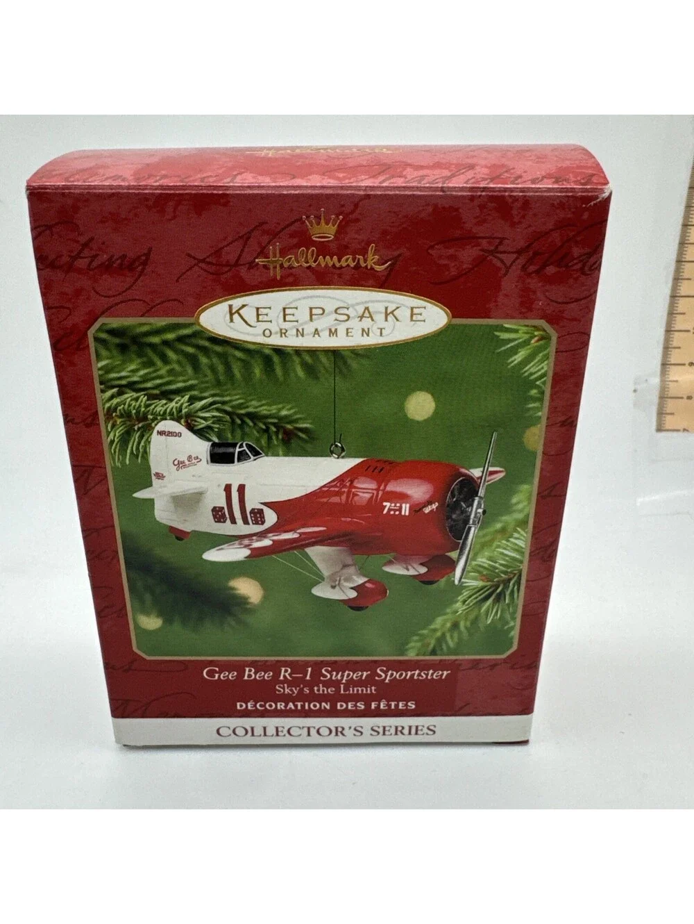 Hallmark Keepsake Ornament Gee Bee R-1 Super Sportster Sky's the Limit 2001